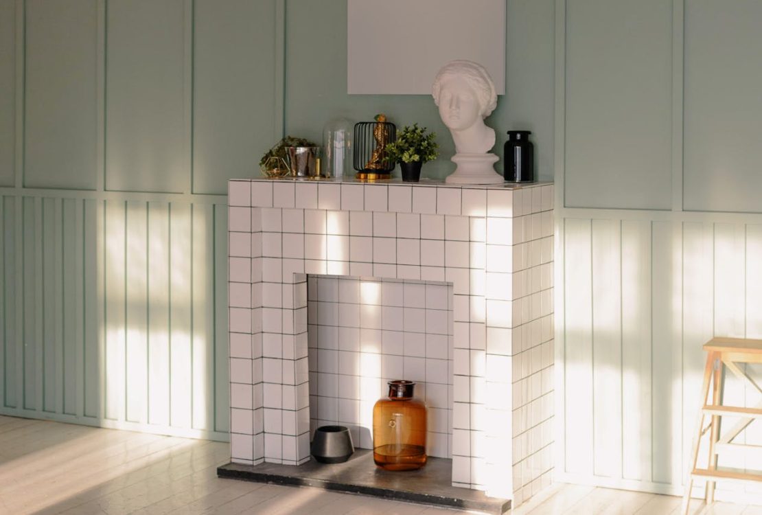 kominkowy kaflowy piec