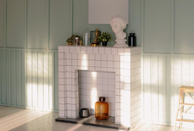 kominkowy kaflowy piec